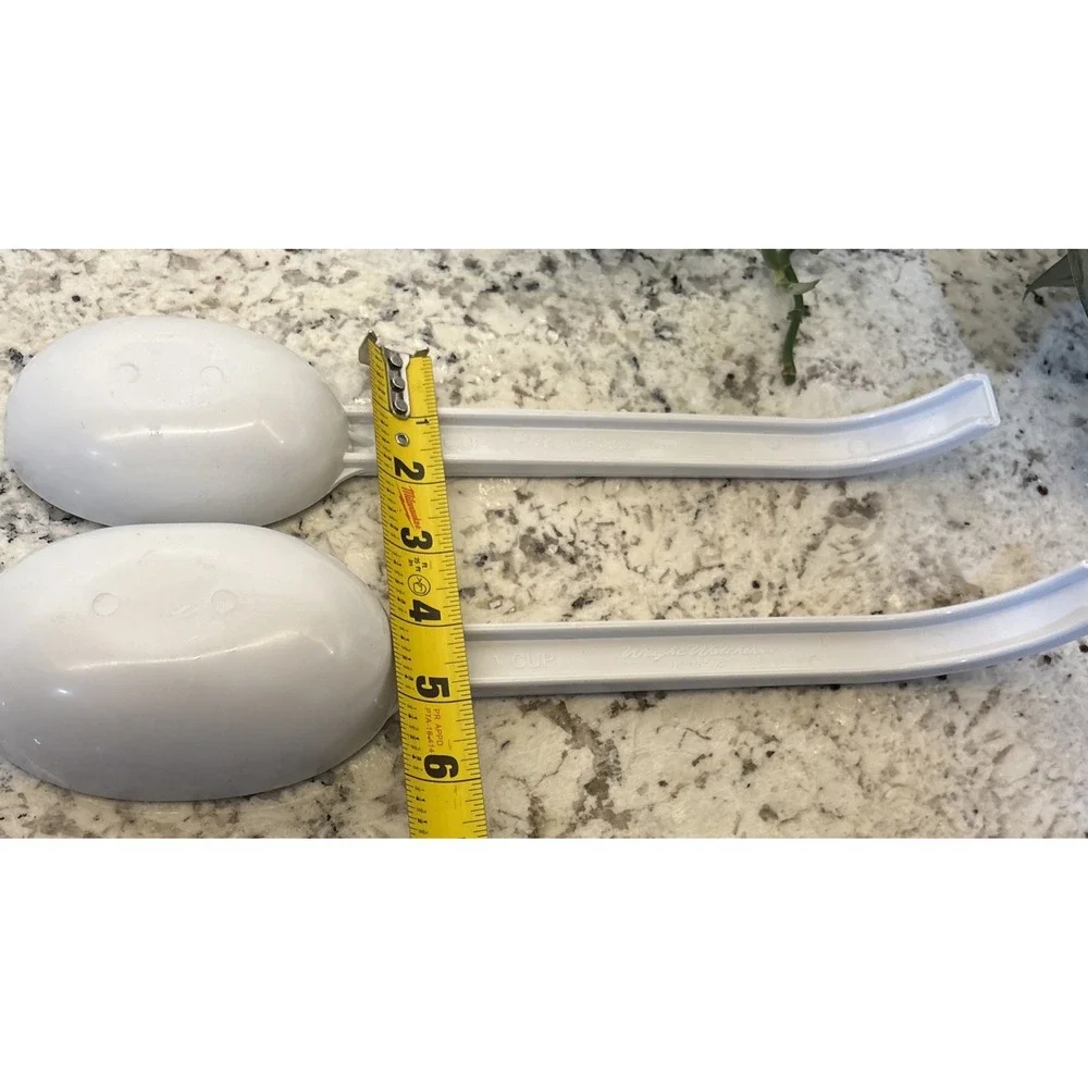 Weight Watchers Measuring Serving Scoop Spoons 1/2 & 1 Cup Portion USA‎ White WW
